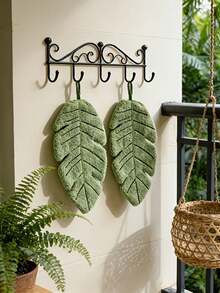 These Towels Feature A Banana Leaf Pattern Design, Made Of Soft And Absorbent Coral Fleece Material. They Are Very Suitable For Bathroom, Kitchen And Home Use, Making A Great Gift. - Multicolor - View 7