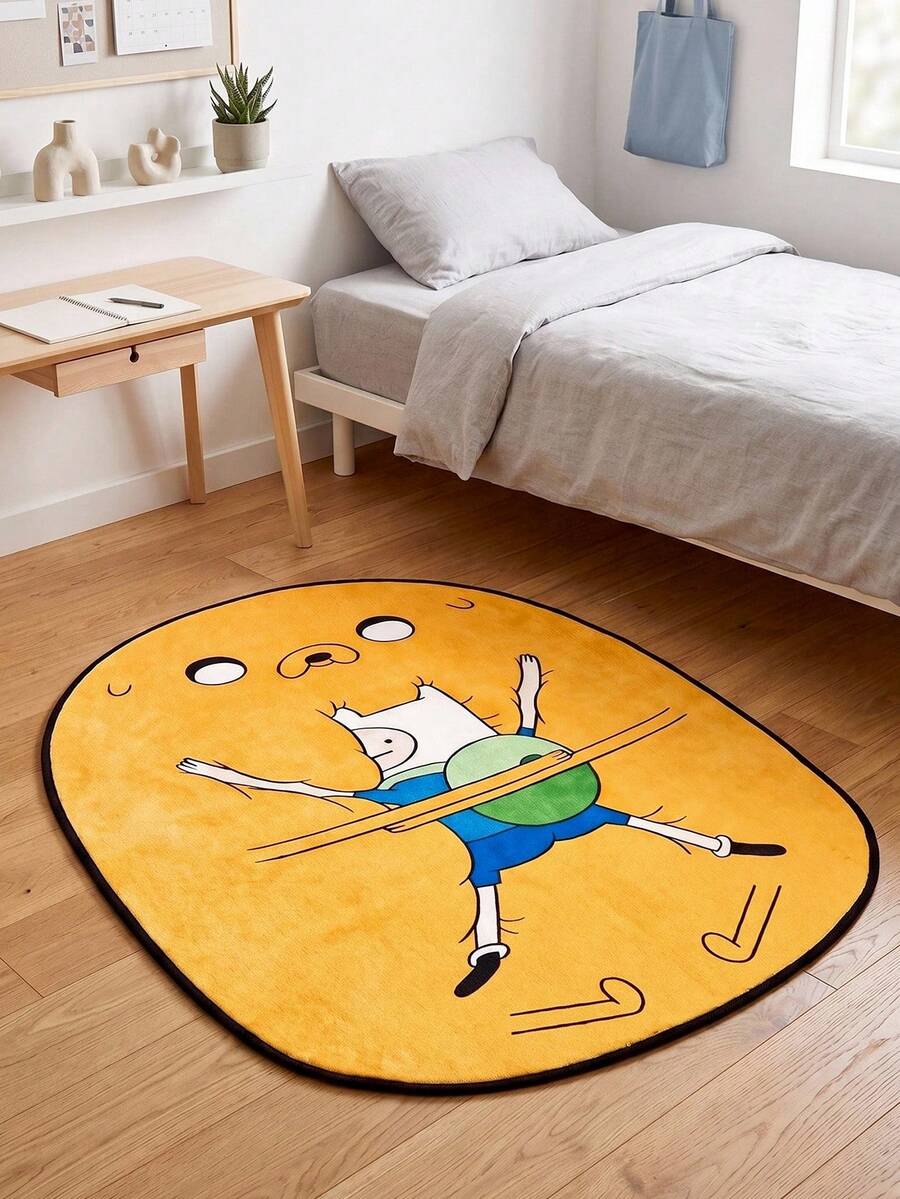 ADVENTURE TIME X Joivida 1件地毯-授權卡通地墊,柔軟長毛家居裝飾 - 探險活寶 - 查看 1