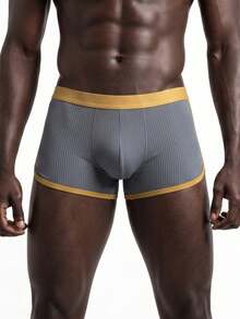 Rest Era 3 buah/Paket Celana Dalam Boxer Pria Bertekstur Warna Kontras - MultiWarna - View 8