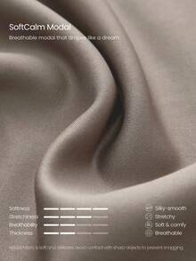 GLOWMODE SoftCalm Modal Slow Mornings 絲滑透氣寬腿大廓形運動長褲，可調節抽繩腰頭與褲腳，日常休閒穿搭 - 卡其色 - 查看 9
