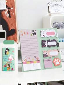 Cute Cat Shaped Design Sticky Notes - multicolor - View 3