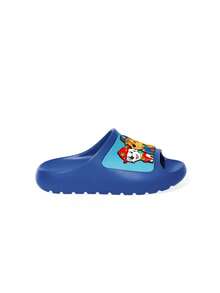 SHEIN | PAW Patrol 藍色卡通男孩拖鞋，EVA輕量材質，室內、淋浴、沙灘，幼兒與兒童尺寸，適合四季、度假、游泳池 - 藍色 - 查看 6