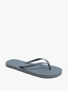 Grefit Women Shoes Summer Open-Toe Flat Bottom 2cm Flip-Flops, Bright Colors And Fresh And Comfortable Flip-Flops, Suitable For Street/Summer, Music Festivals/Themed Parties - Elephant Grey - View 8