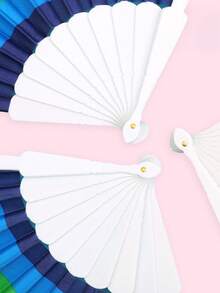 4-Piece Set Of Large Rainbow Folding Hand Fans, Rainbow Folding Fans, Colorful Hand Fans, Rainbow Folding Fans, Rainbow Lgbt Party Decoration Hand Fans - Bright And Portable Accessories Suitable For Pride Events And Outdoor Gatherings - View 2