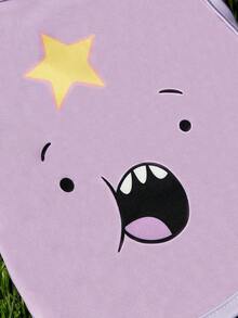 ADVENTURE TIME X PETSIN 1pc 1 Cute Style Smile Face And Five Pointed Star Pattern Pet Vest, Soft, Comfortable, Breathable And Anti Hair Pet Clothing - Purple - View 4