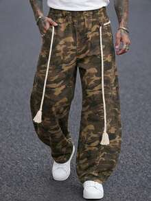 DAZY Jeans de hombre de camuflaje multicolor para primavera - Multicolor - Ver 6