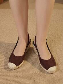 Styleloop Damen, Gummiband Kreuzriemen, Strohseil, Sandalen, High Heels. - Rostbraun - Übersicht 8