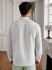 Core Aspect Men's Striped Casual Versatile Daily Wear Shirt - Multicolor - View 2