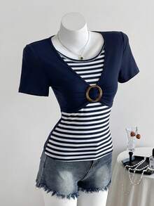 Blue and White