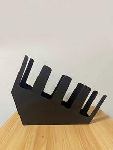 LAISONWARE 1pc 4-Slot Cup Holder - Heavy Duty Commercial Coffee Shop/Bar/Office Cup Rack | Space-Saving Countertop Storage Rack With Black Tray | One-Piece Non-Food Contact Design - Black Cup Holder - View 5