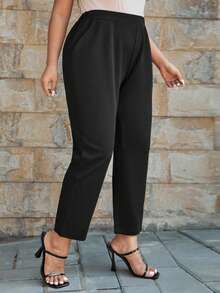 Shapeblank Pantalones zanahoria con bolsillo oblicuo - Negro - Ver 5