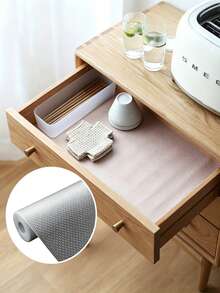 1 Roll, Cabinet Liner, Suitable For Cabinets, Drawers And Refrigerators, Easy To Clean, Waterproof, Oil-Proof, Moisture-Proof, Dust-Proof, Kitchen Countertop Pad, Furniture Cabinet Drawer Organizer, Home Decor, Party & Christmas Storage - Multicolor - View 10