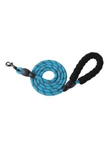 1Pc Reflective Nylon Round Dog Leash, Soft Foam Padded Handle Anti-Pull Walking Lead, Multi Color Pet Training Rope For Medium Large Dogs - Multicolor - View 10