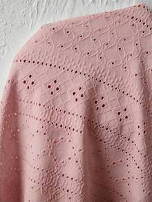 Balvessa Women's Crew Neck Sleeveless Textured Casual Tank Top, Spring/Summer Fashion - Dusty Pink - View 5