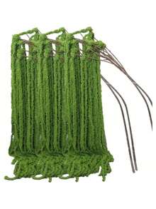 2-6PCS Lifelike Silk Waterfall Style Purple Burgundy Artificial Hanging Orchid Wisteria Amaranth For Wedding Backdrop Hotel Room Decor DIY Vase Filler Wall Hanging Gift For Mother Day Birthday Party Home Decor Wedding Supplies - Green - View 4