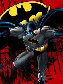 BATMAN X SHEIN 小男孩夏季休閒卡通印花T恤 - 白色 - 查看 7