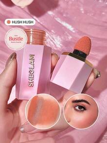 SHEGLAM Color Bloom Liquid Blush Matte Finish-Hush Hush Gel Cream Blush Long Lasting Non-Fading Highly Pigmented Lightweight Long Wear Smooth Blusher - Hush Hush - View 2