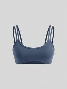 SHEIN Cheerettes 女款純色日常健身舒適運動內衣 - 彩色 - 查看 12