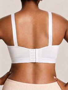Barelissa 1pc Plus Size Wireless Bra - White - View 2