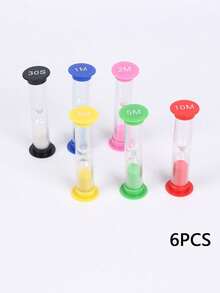 1/4/6pcs (Random Color) Colored Timer, 1/3/5/10/15/30 Minutes Sandclock Timer, Suitable For Games, Classrooms, Home Offices And Multiple Scenarios Best Gifts Birthday - Multicolor - View 27