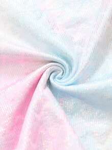 SHEIN 女童圓領無袖修身連身體操服，高彈性亮面紋理面料，貼身設計防止走光，適合運動、體操與舞蹈比賽及日常訓練，四季皆宜 - 粉色 - 查看 9