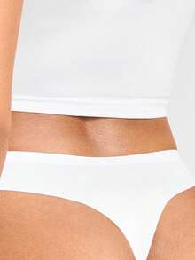 Ocili Yoga Seamless Comfortable Anti-Embarrassment Part Adhesive , Thick Discreet Simple Adhesive Panty For Women - White - View 6