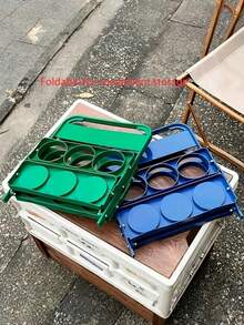 Foldable Drink Beer Carrier, Portable 6-Bottle Beer Holder Organizer, Multipurpose Storage Basket For Coffee, Milk, Tea, Ideal For Daily Use, Party Supplies And Must-Have Accessory For Beer Festivals - Multicolor - View 7