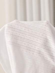 Ocili Lowkey Lull 100% Baumwolle Bequemer Minimalistischer Dichte Kante Lässig Weich Chic 2-teiliges Set Minimalistischer Neutraler Damen Pyjama Loungewear Set - Weiss - Übersicht 7