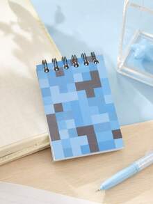 Zazumi 2/6/12pcs 6.5*10cm Mini Pixel Style Paper Spiral Notebooks, Colorful Pocket Notepads, Portable Flip Memo Books For School, Office, Study Notes, Daily Writing & Back To School Gifts - multicolor - View 4