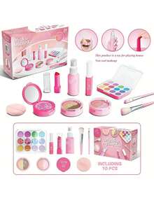Girls' Pretend Makeup Toy Set - Fashion Makeup Toys With Carrying Case, Plastic (For Play Purposes Only) - Multicolor - View 3