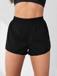 SHEIN Velisys 夏季 2 合 1 跑步舒適防磨瑜伽短褲 - 彩色 - 查看 5