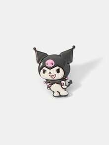 HELLO KITTY AND FRIENDS | SHEIN New Creative Cartoon Pattern Printing Brooch, IP Joint Design, Lovely Personalized, Simple And Generous, Can Also Be Used As Accessories, Suitable For - Black and White - View 4