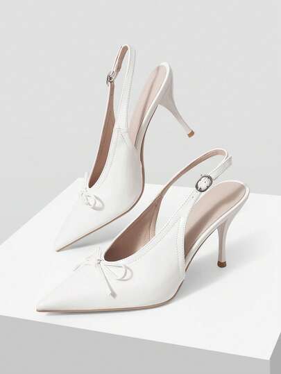 Mnmlis Women's Pointed High Heels, Thin Heels, Comfortable Insoles, Workplace Commuter Shoes