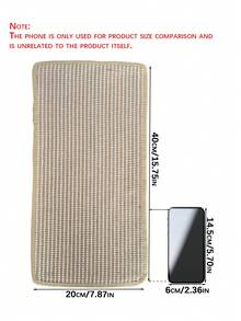 1pc Large Vertical Sisal Cat Scratching Board Multi-Level Hook & Loop Fixed Shed Resistant Sofa Protector Home Decor Gift For All Cats Cat Tree Alternative - multicolor - View 3