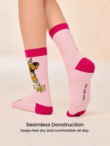 LUVLETTE Women Crew Socks - Multicolor - View 4