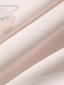 Dazy Plus Floral Print All-Over Lace Trim Patchwork Loose Top And Pants Elegant Spring/Autumn Pajama Set - Apricot - View 3
