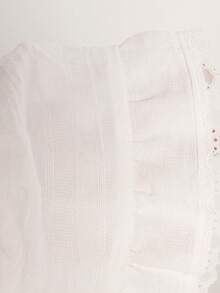 INAWLY Women's New Summer Y2K Retro Low Waist Contrast Lace Mini Skirt, Minimalist Sexy Sexy Plaid Texture Fabric Mini Skirt, Hot Girl Sexy Low Waist Lace Skirt, White Skirt, Retro Preppy Style Lined White Skirt, Low Waist Ultra Skirt, Suitable For Daily Outings, Shopping, Going Out - White - View 6