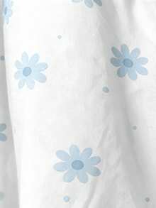 GlowEve 花卉印花披肩 夏季防曬雪紡襯衫外套 - 白色 - 查看 7