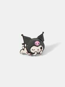 HELLO KITTY AND FRIENDS | SHEIN New Creative Cartoon Pattern Printing Brooch, IP Joint Design, Lovely Personalized, Simple And Generous, Can Also Be Used As Accessories, Suitable For - Black and White - View 5