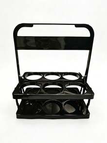 Foldable Drink Beer Carrier, Portable 6-Bottle Beer Holder Organizer, Multipurpose Storage Basket For Coffee, Milk, Tea, Ideal For Daily Use, Party Supplies And Must-Have Accessory For Beer Festivals - Multicolor - View 9