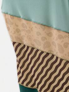 Nöista Vestido Maxi con Bloques de Color y Tirantes de Espagueti con Estampados Mixtos en Paneles de Patchwork, Suave y Elástico - Multicolor - Ver 11
