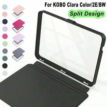 K0B0 Clara Color/2e/Bw 6 吋電子書閱讀器保護殼 磁吸蓋 N365 N367 N506 壓克力分體保護殼 自動喚醒/睡眠 360度旋轉 可拆卸 - 彩色 - 查看 2