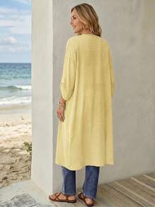 EMERY ROSE Women Coats Winter Fall Tops Fall Women Outfits Fall Outfits Office Wear Going Out Outfits - Yellow - View 2