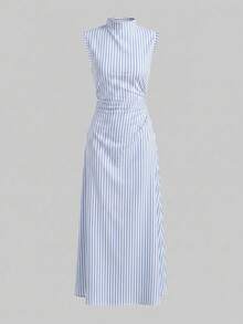 Women Long Dresses - 淺藍色 - 查看 5