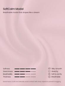 GLOWMODE 4.0'' SoftCalm 莫代爾 Easy Does It 柔軟絲滑透氣寬鬆版型可調抽繩腰高腰側口袋休閒短褲 - 淺粉色 - 查看 4