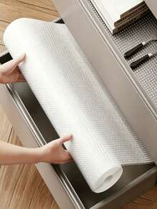 1 Roll, Cabinet Liner, Suitable For Cabinets, Drawers And Refrigerators, Easy To Clean, Waterproof, Oil-Proof, Moisture-Proof, Dust-Proof, Kitchen Countertop Pad, Furniture Cabinet Drawer Organizer, Home Decor, Party & Christmas Storage - Multicolor - View 8