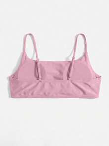 Swim Basics Top de bikini de unicolor con fruncido para mujer, verano y playa - Multicolor - Ver 6