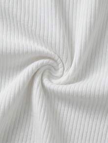 SHEIN 女童春/夏細肩帶背心短褲內衣套裝 2件組 嬰兒粉純色 - 彩色 - 查看 5