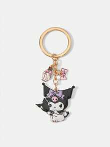 HELLO KITTY AND FRIENDS | SHEIN 1PC New Creative Cartoon Cute Casual, Keychain, IP Joint Design, Cute Personalized, Simple And Generous, Can Also Be Used As Accessories, Suitable For - Gold - View 3