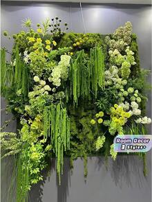 2-6PCS Lifelike Silk Waterfall Style Purple Burgundy Artificial Hanging Orchid Wisteria Amaranth For Wedding Backdrop Hotel Room Decor DIY Vase Filler Wall Hanging Gift For Mother Day Birthday Party Home Decor Wedding Supplies - Green - View 1